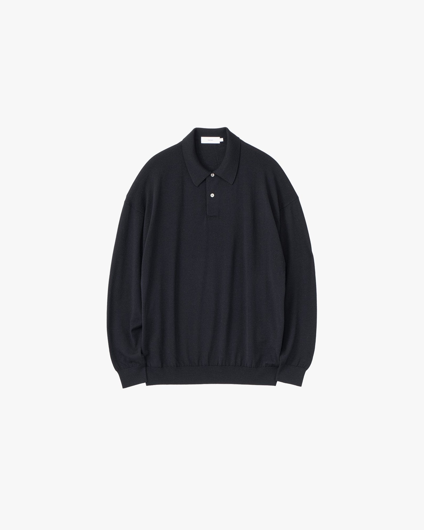 【未使用】Graphpaper Knit Oversized L/S Polo Graphpaper / HIGH GAUGE KNIT OVERSIZED L/S POLO (C.GRAY