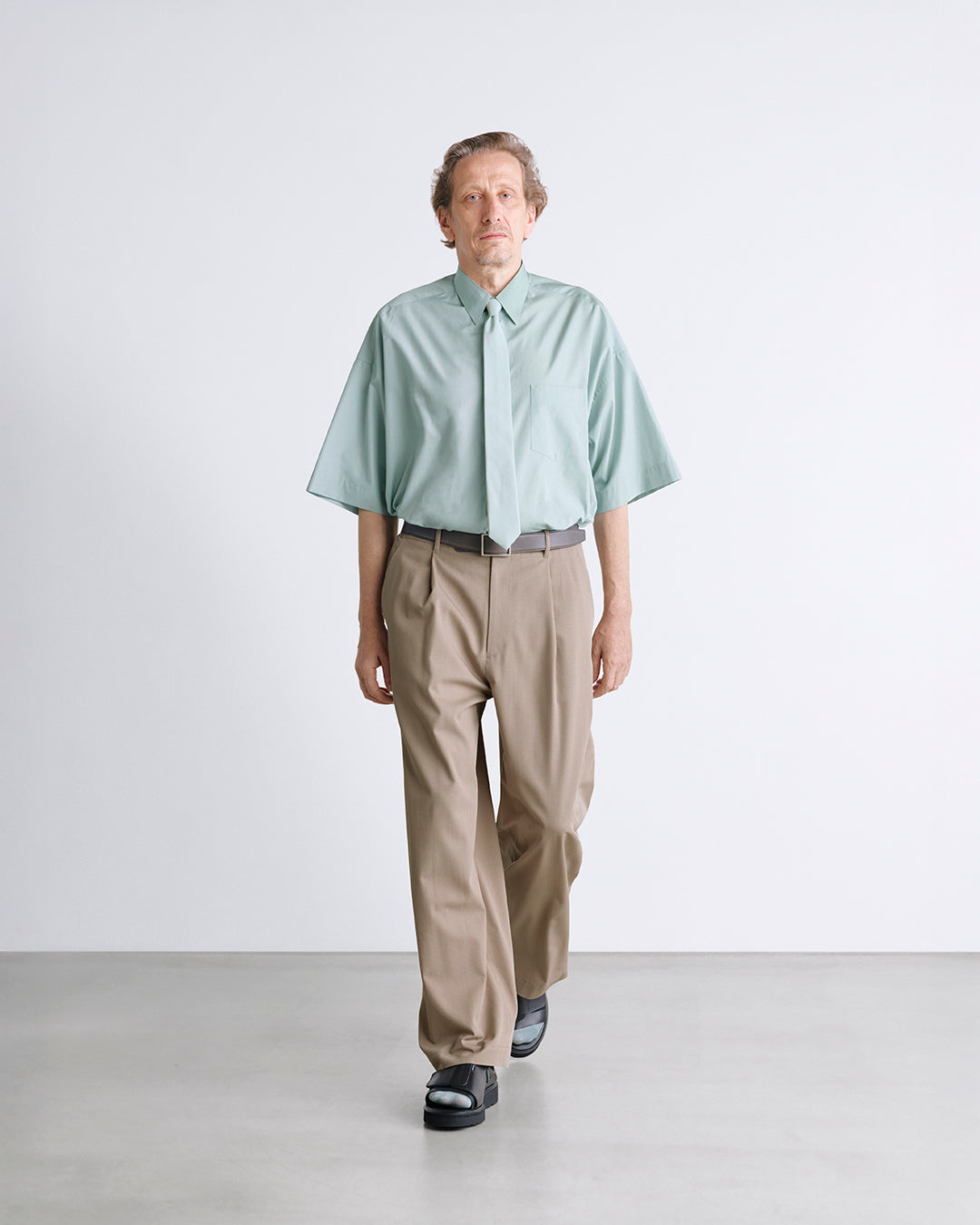 SALE- ALUMO for Graphpaper S/S Oversized Regular Collar Shirt