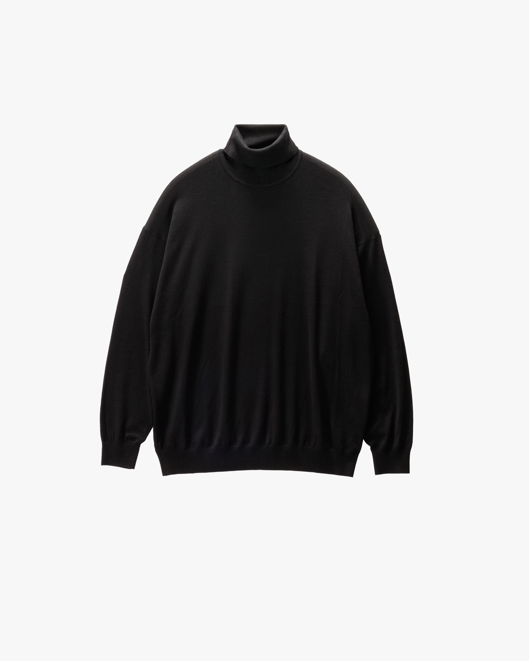トップス Graphpaper Wool Oversized Crew Neck Knit Graphpaper (グラフペーパー) Fine Wool Oversized Crew Neck