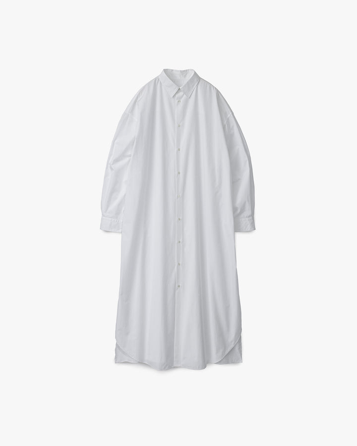 High Count Broad Oversized Regular Collar Shirt Dress