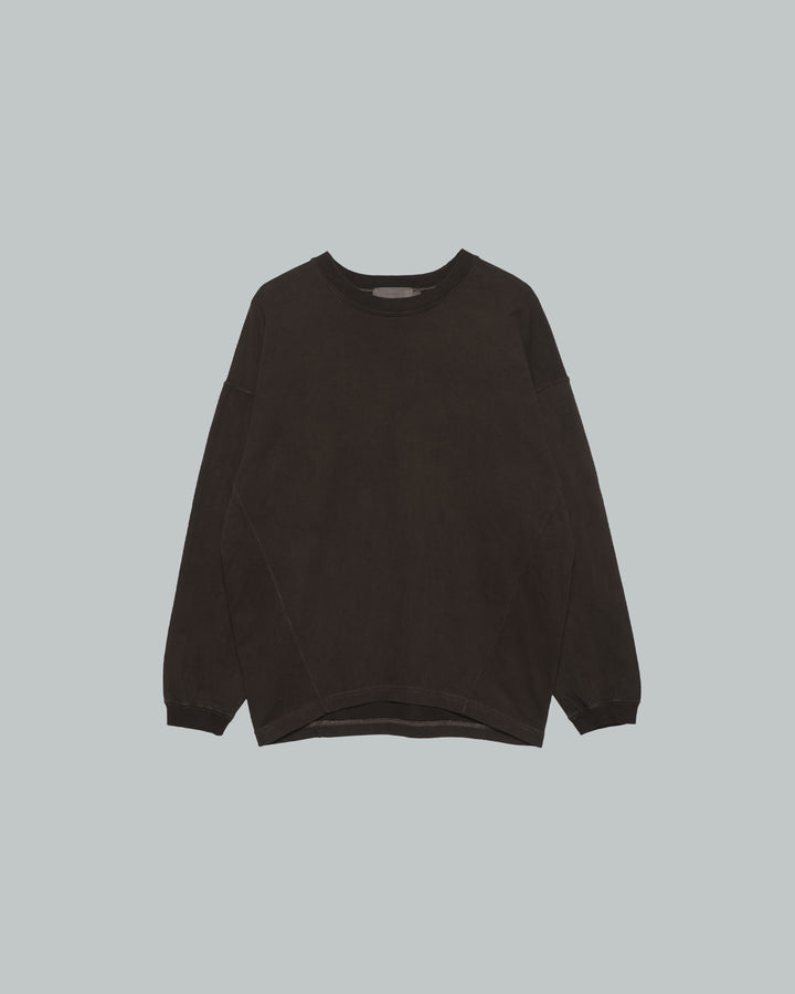 High Gauge Soft Terry  Panel Line Crew Neck