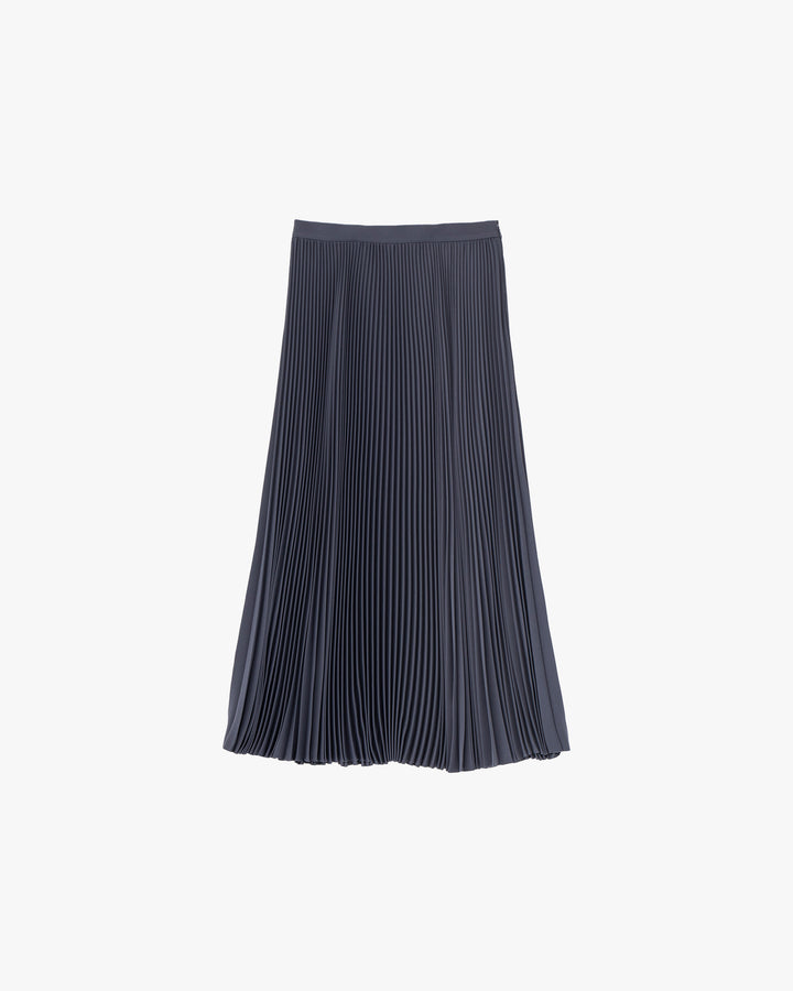 -SALE- Satin Pleats Skirt Long