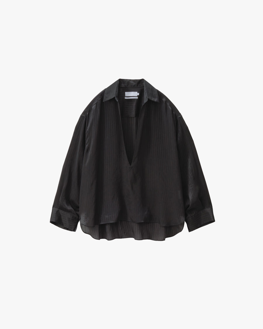 Cupro Stripe Skipper Blouse