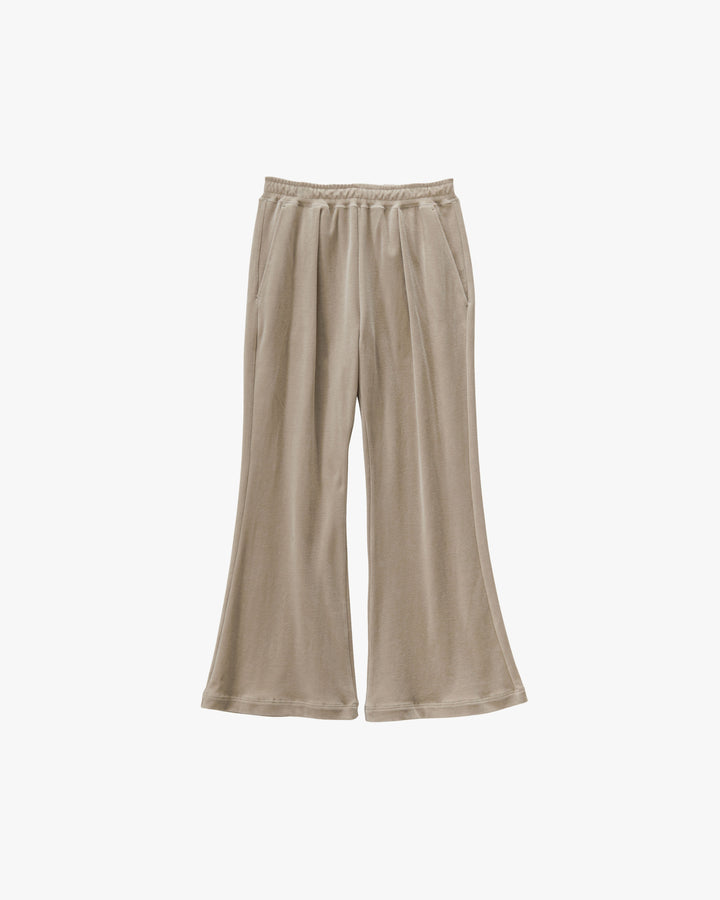 Compact Velour Flare Pants