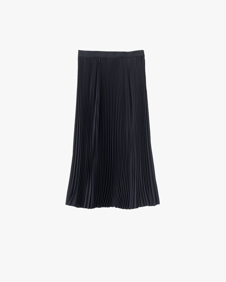 Satin Pleated Skirt