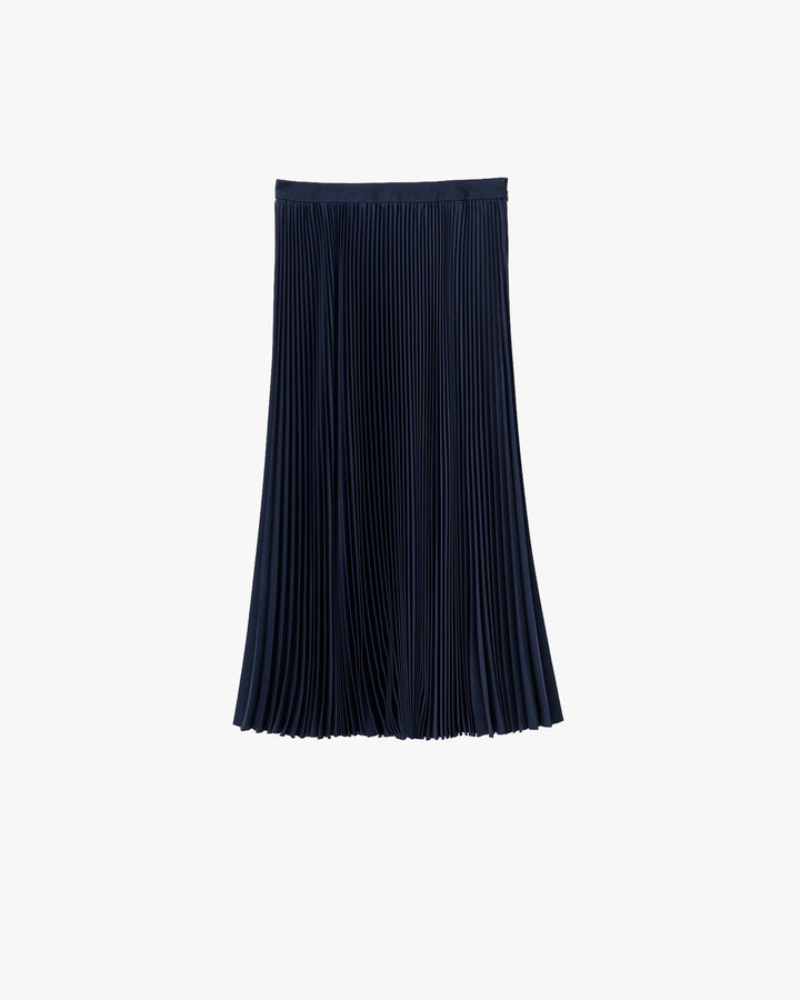 Satin Pleated Skirt