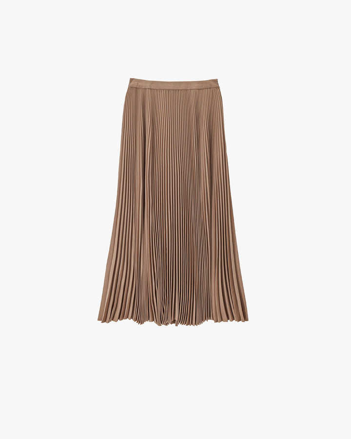 Satin Pleated Skirt