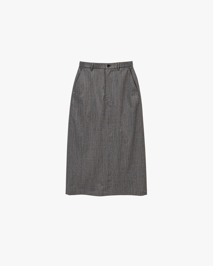 Techno Wool Twill Boxy Skirt