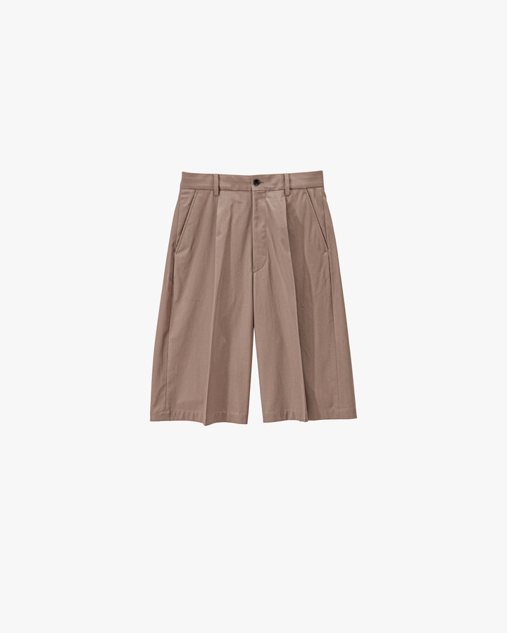 Brushed Cotton Gabardine Shorts