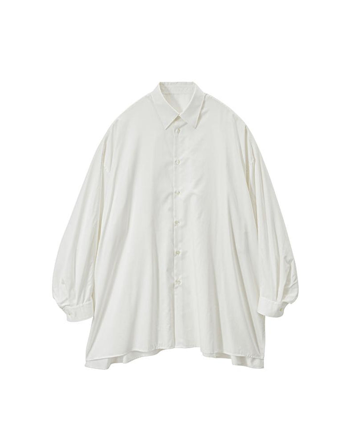 Silicon Poplin Deep Slit Regular Collar Shirt