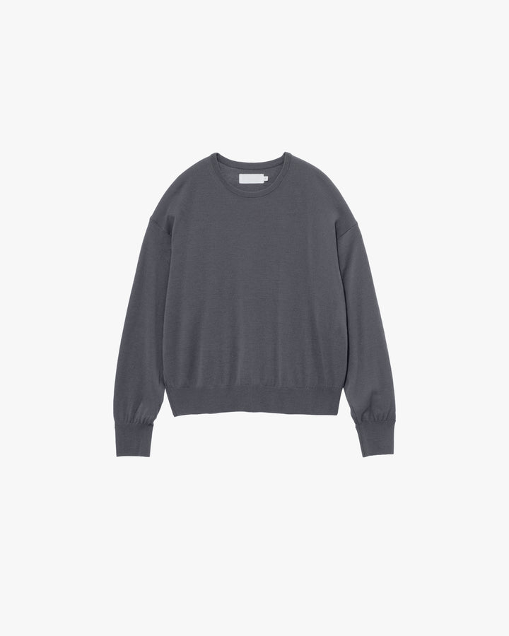 High Gauge Short Crew Neck Knit