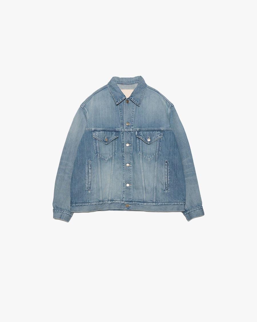 Selvage Denim Trucker Jacket -LIGHT FADE-