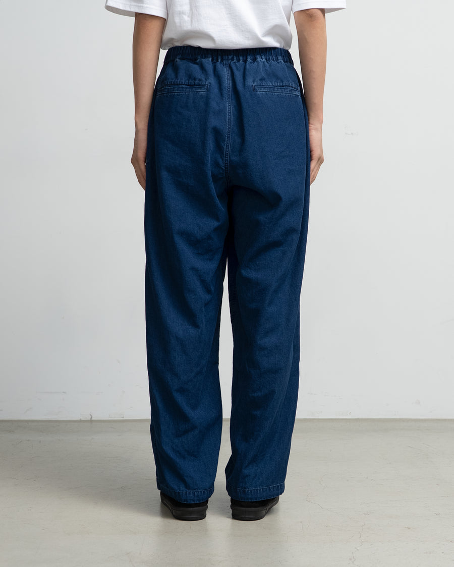 SIDOGRAS Indigo Poplin Track Pants