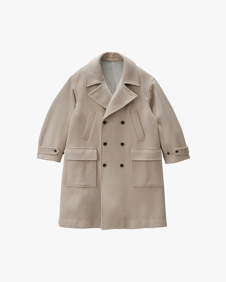 Light Melton Pea Coat