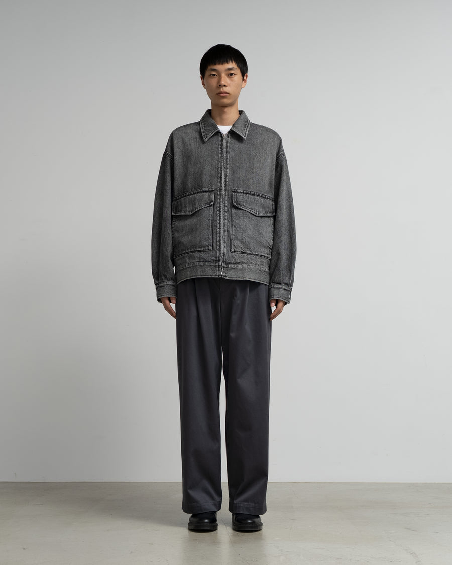 Selvage Denim Zip Jacket - LIGHT FADE -