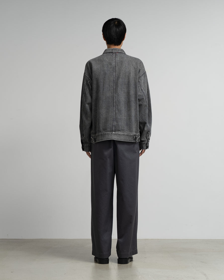 Selvage Denim Zip Jacket - LIGHT FADE -