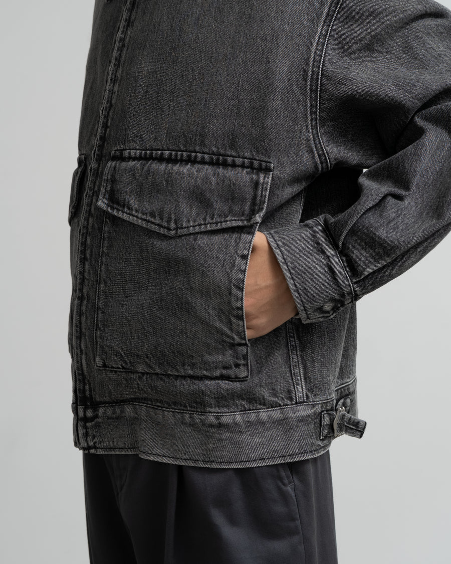 Selvage Denim Zip Jacket - LIGHT FADE -