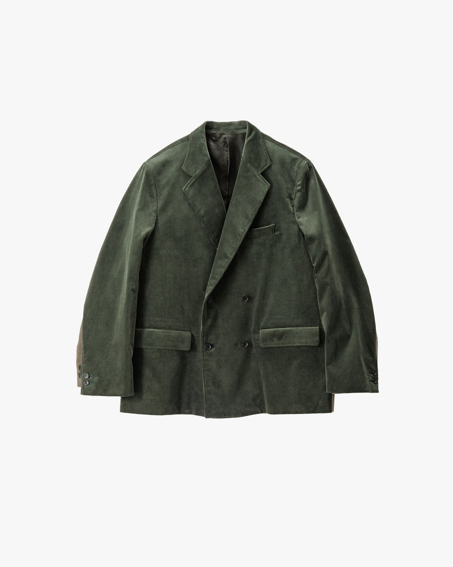 Suvin Corduroy Compact Shoulder Double Jacket