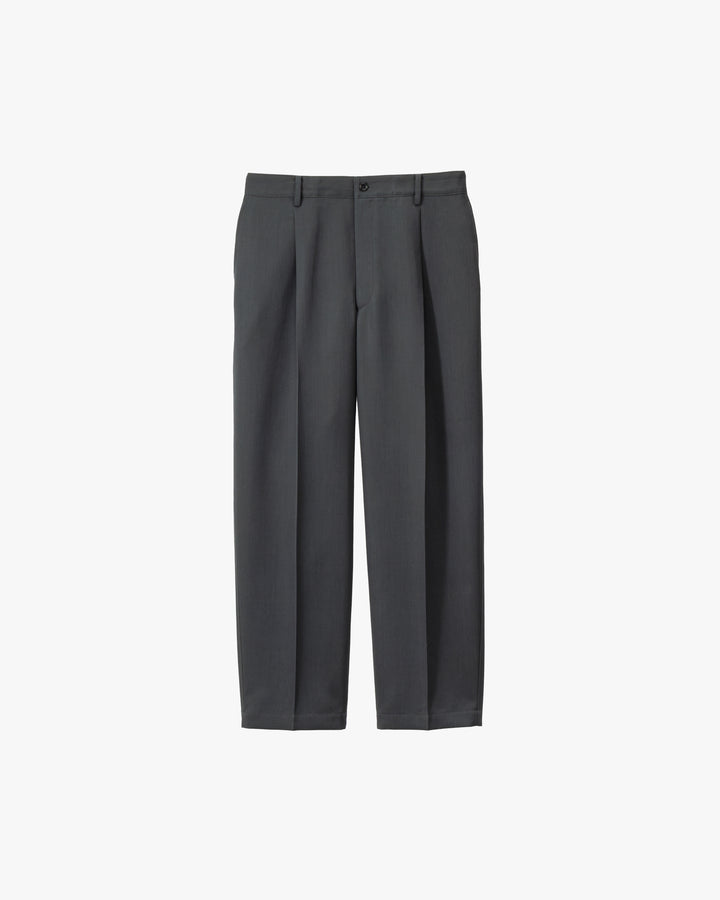 Scale Off Wool Wide Tapered Slacks