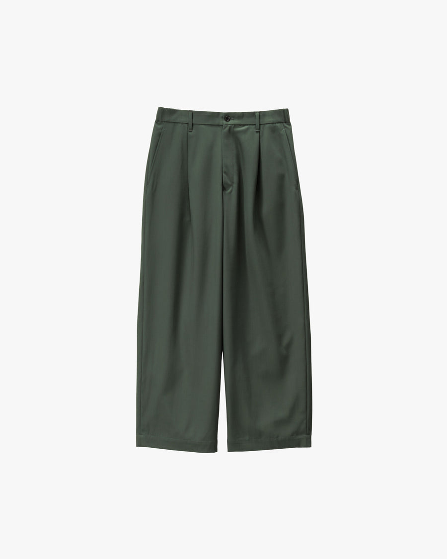 Techno Wool Nylon Wide Tapered Trousers