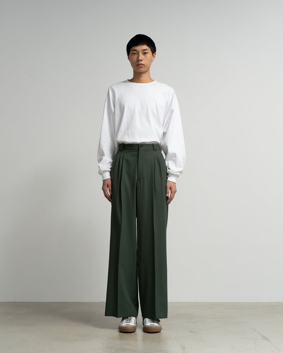 YOKE×Graphpaper 3pleatedWide-legTrousers YOKE for Graphpaper 3PLEATED WIDE TROUSERS