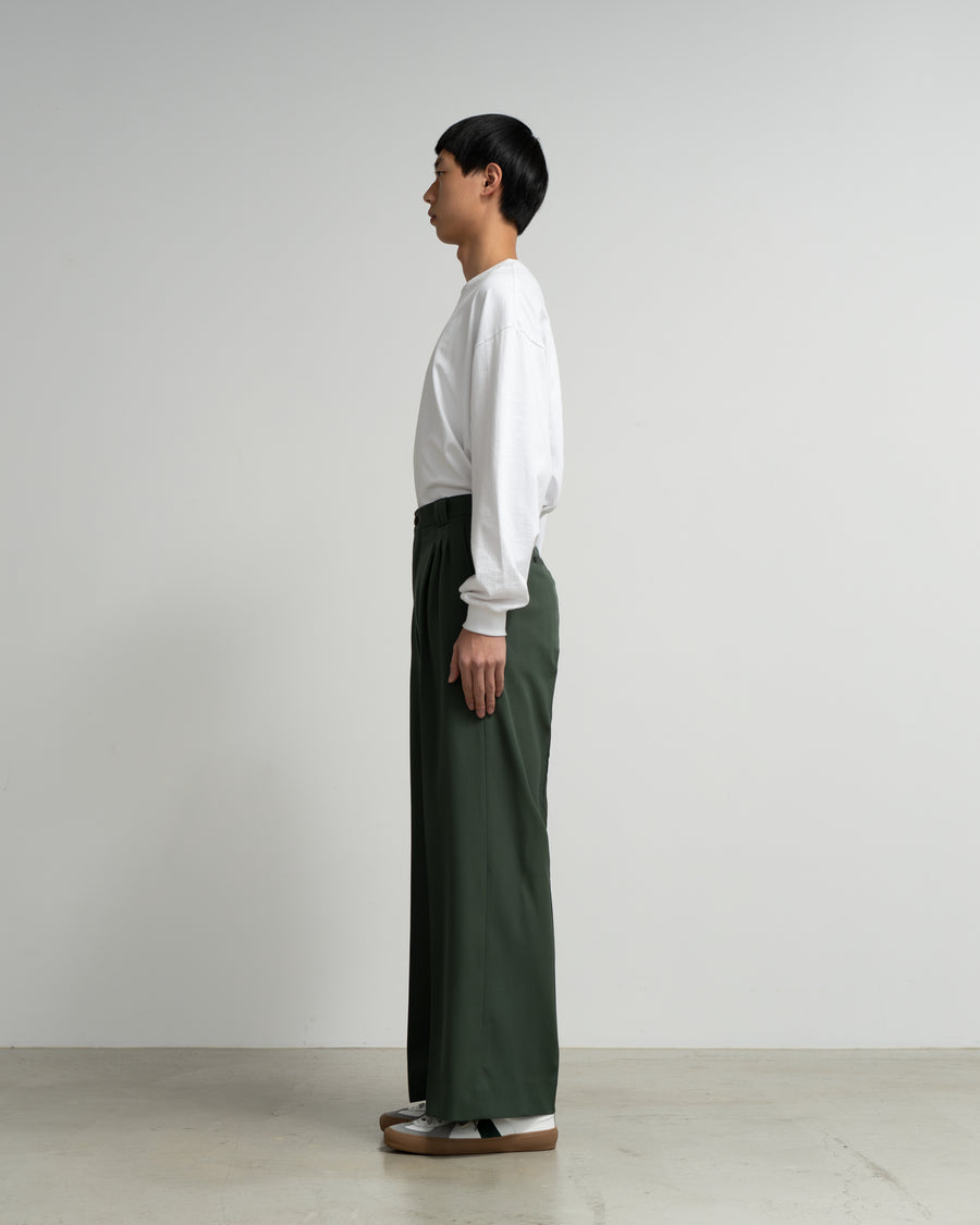 YOKE×Graphpaper 3pleatedWide-legTrousers YOKE for Graphpaper 3PLEATED WIDE TROUSERS