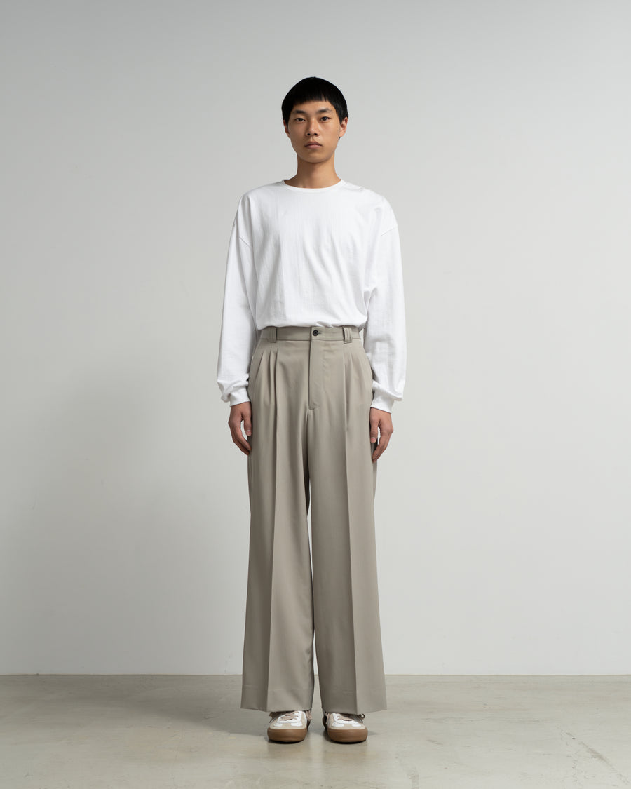 YOKE×Graphpaper 3pleatedWide-legTrousers YOKE for Graphpaper 3PLEATED WIDE TROUSERS