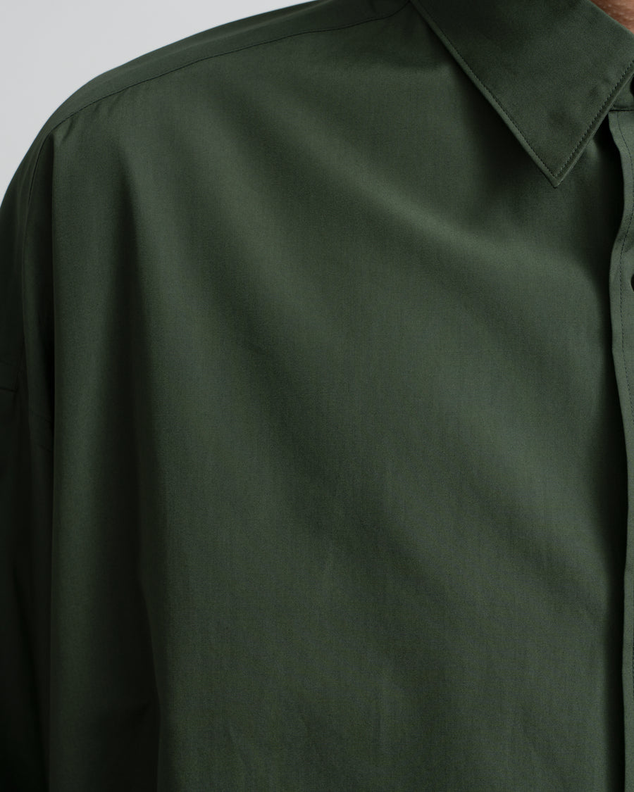 Silicon Poplin Oversized Regular Collar Shirt
