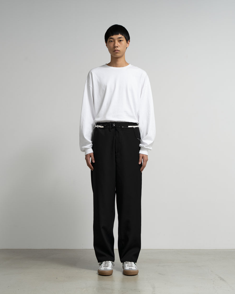 CF.GP Scale Off Wool Adjustable Tab Wide Pants