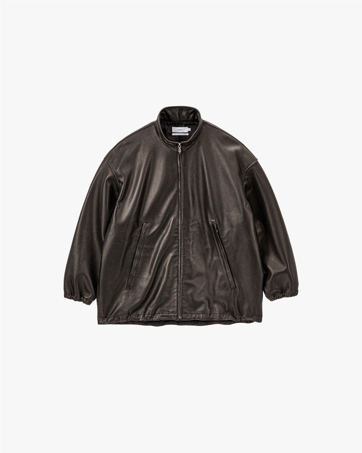 Lamb Leather Track Jacket