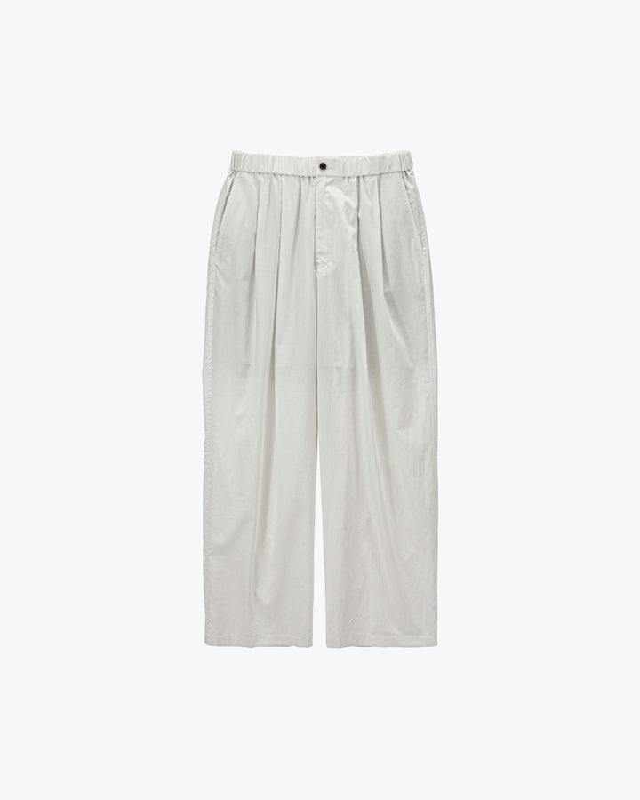 Silicon Poplin Two Tuck Easy Pants