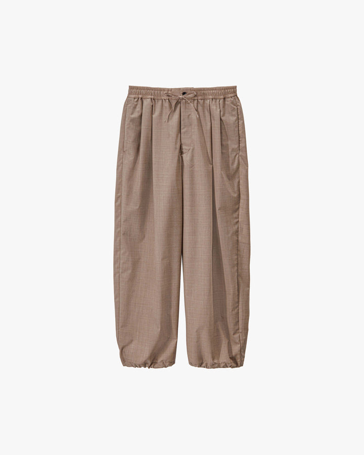 Fine Heather Wool Drawstring Track Pants
