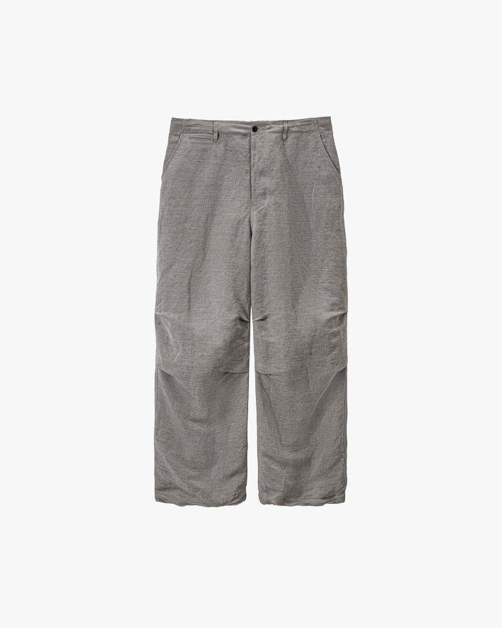 Linen Cupro Hopsack Military Pants