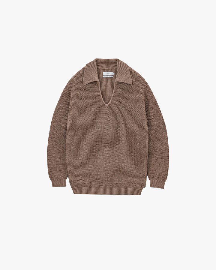 Coiled Wool Nylon Skipper Knit