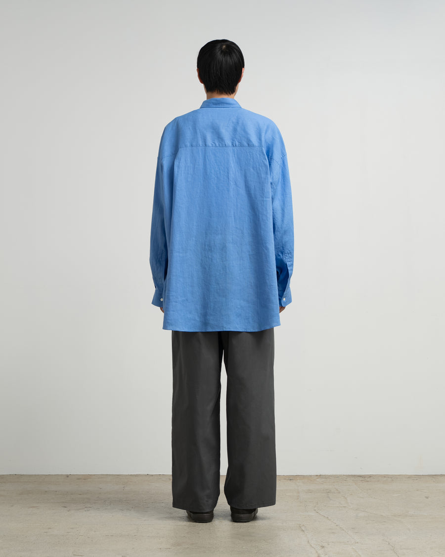 Linen Long-Sleeve Oversized Regular Collar Shirt – Graphpaper