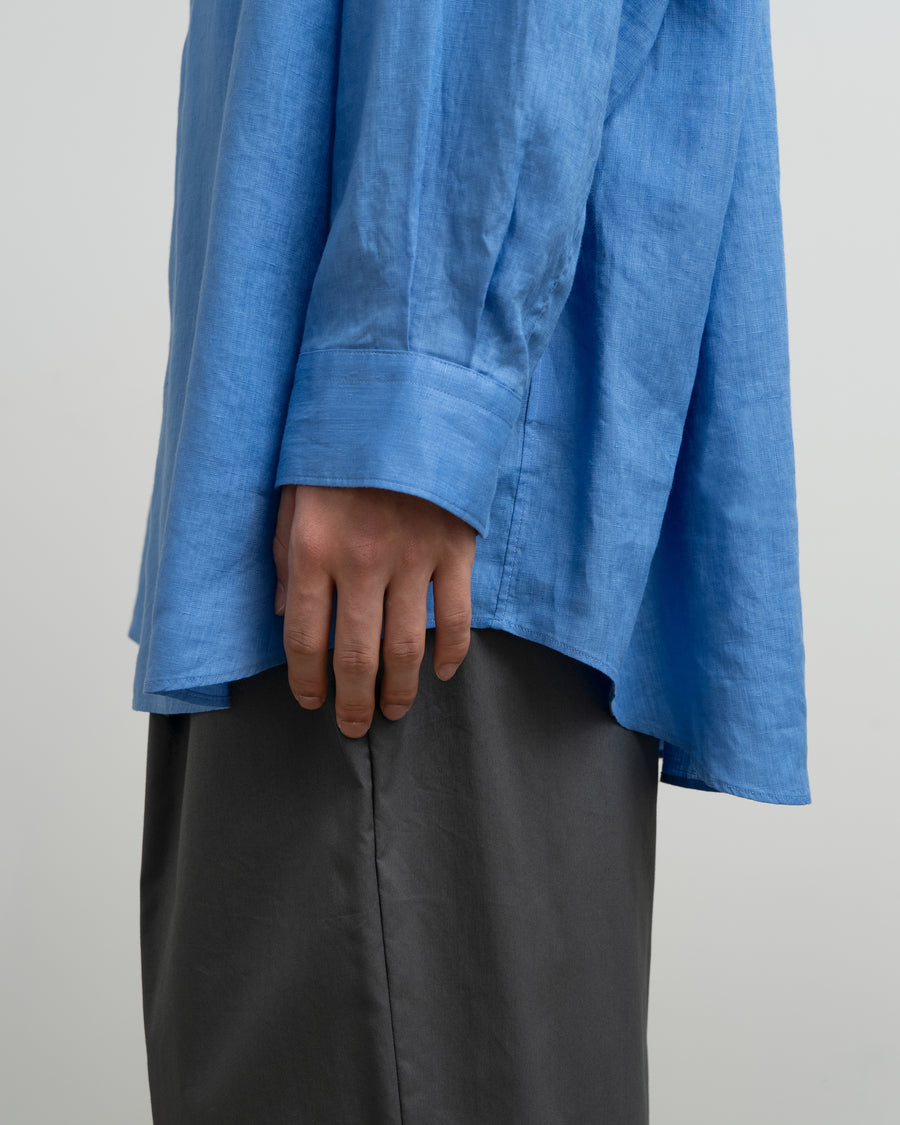 Linen Long-Sleeve Oversized Regular Collar Shirt – Graphpaper