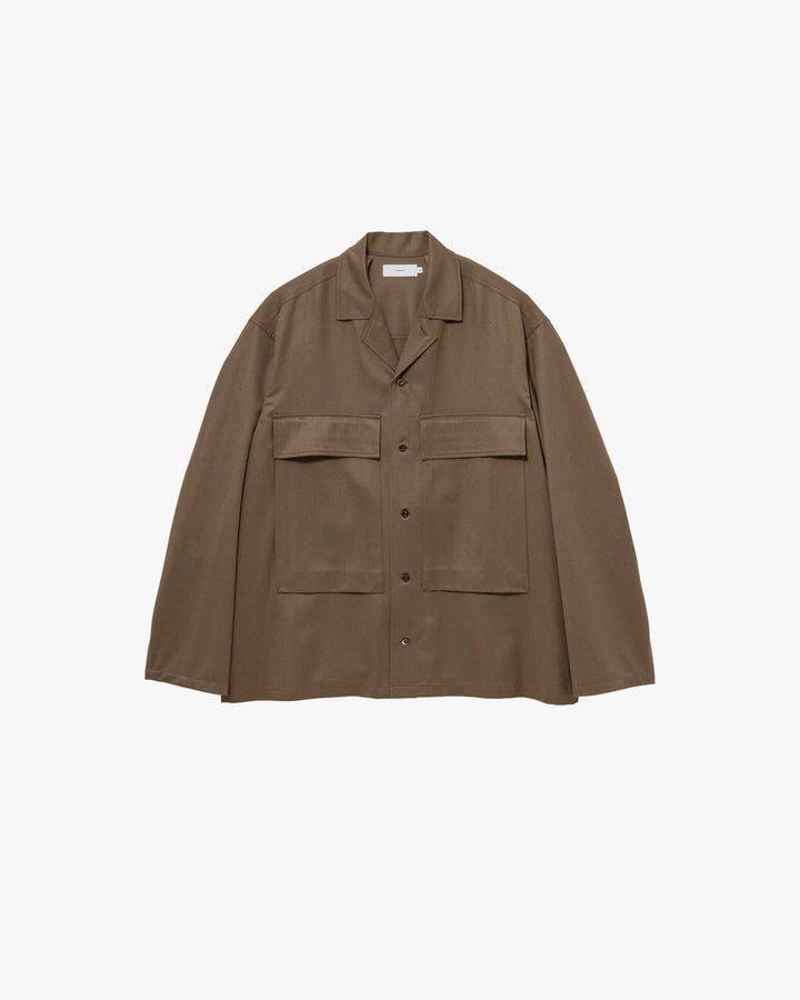 Fine Wool Saxony Fatigue Shirt