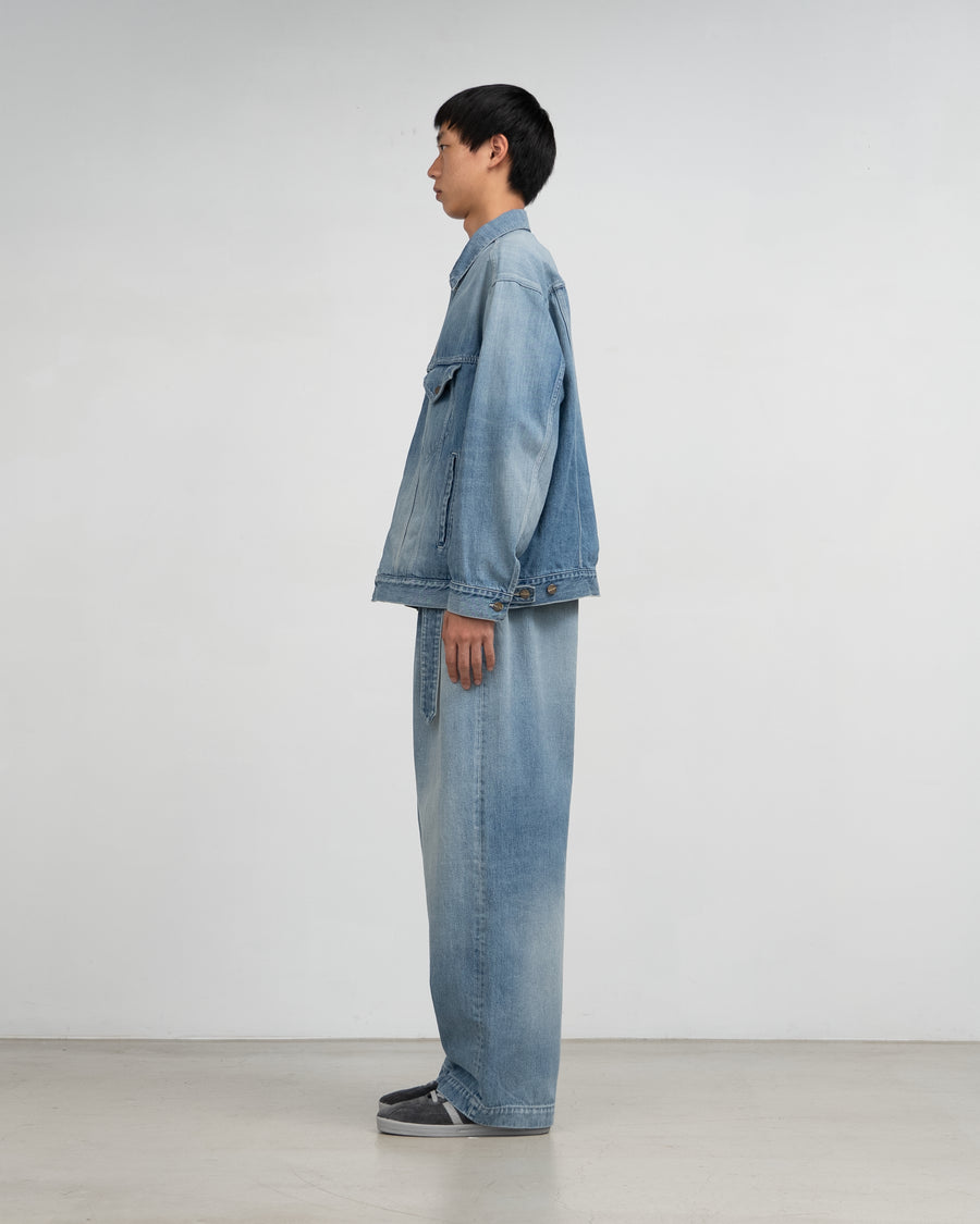 Selvage Denim Trucker Jacket -LIGHT FADE-