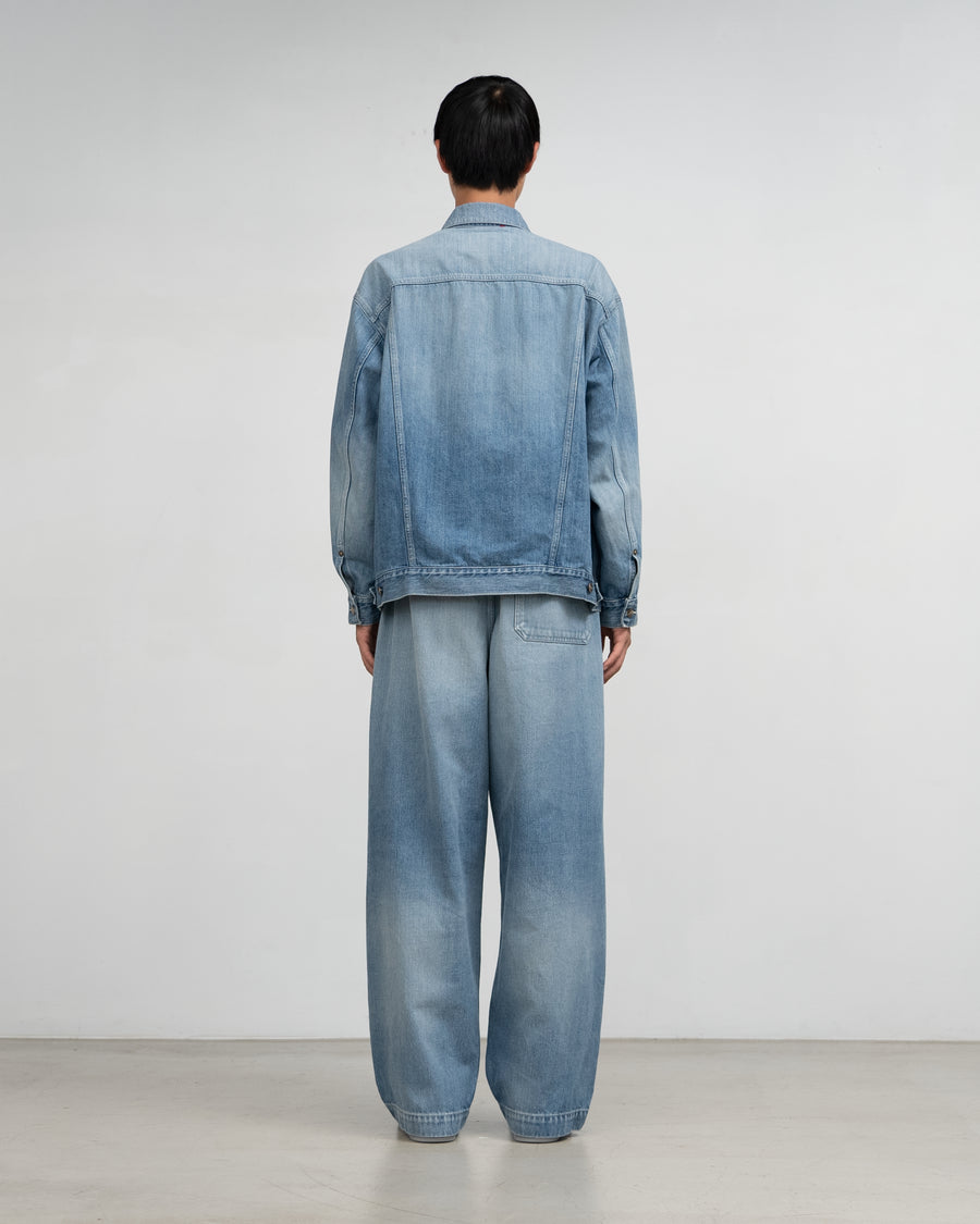 Selvage Denim Trucker Jacket -LIGHT FADE-