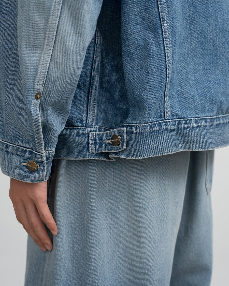 Selvage Denim Trucker Jacket -LIGHT FADE-