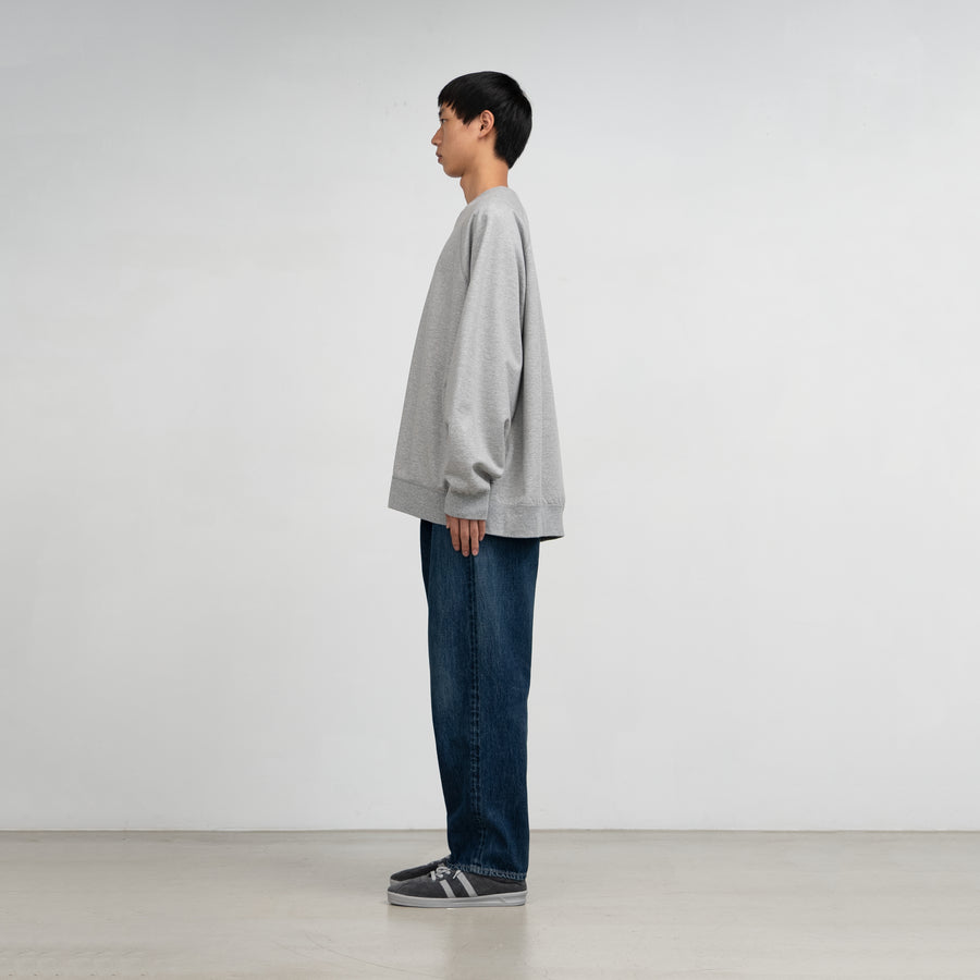 Selvage Denim Two Tuck Tapered Pants -DARK FADE-