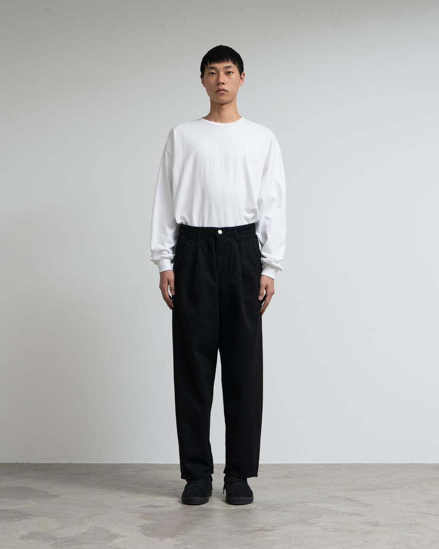 Graphpaper Salvage Denim Two Tuck パンツ S Selvage Denim Two Tuck Tapered Pants – Graphpaper