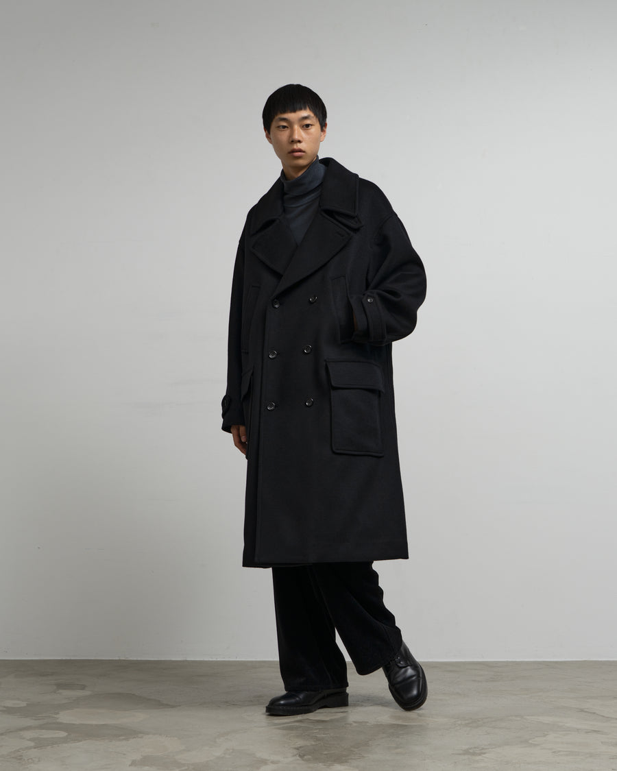 Light Melton Pea Coat