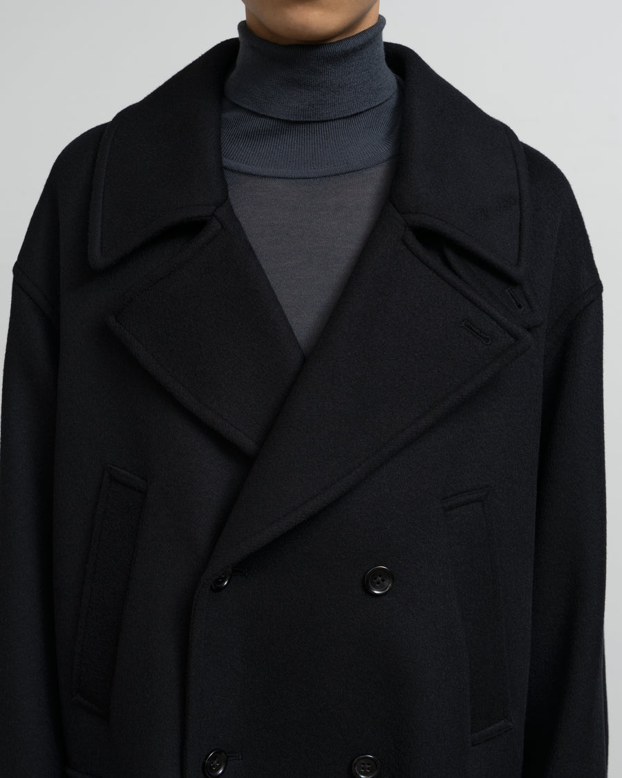 Light Melton Pea Coat