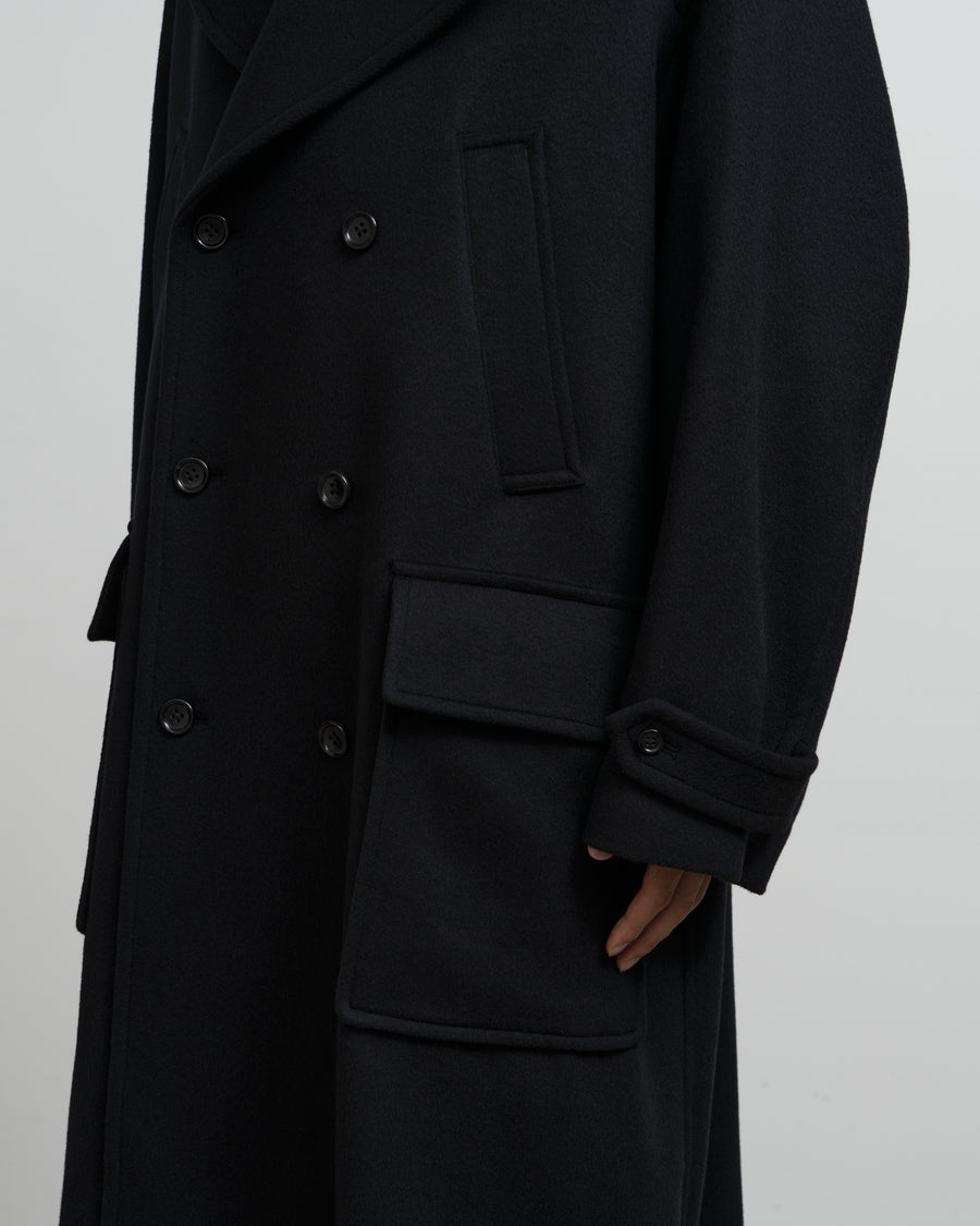 Light Melton Pea Coat