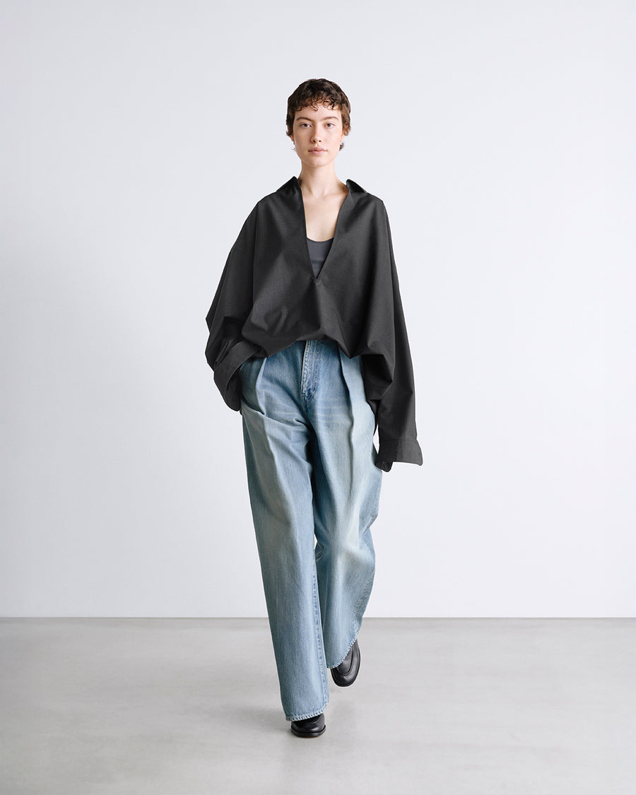 SALE- Fine Wool Heather L/S Skipper Shirt – Graphpaper