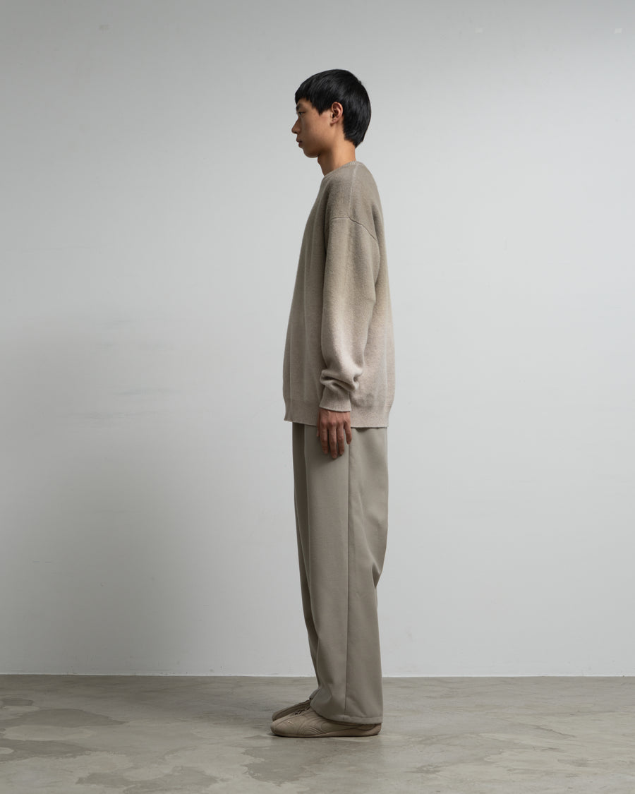 Gradient Dyed Wool Crew Neck Knit