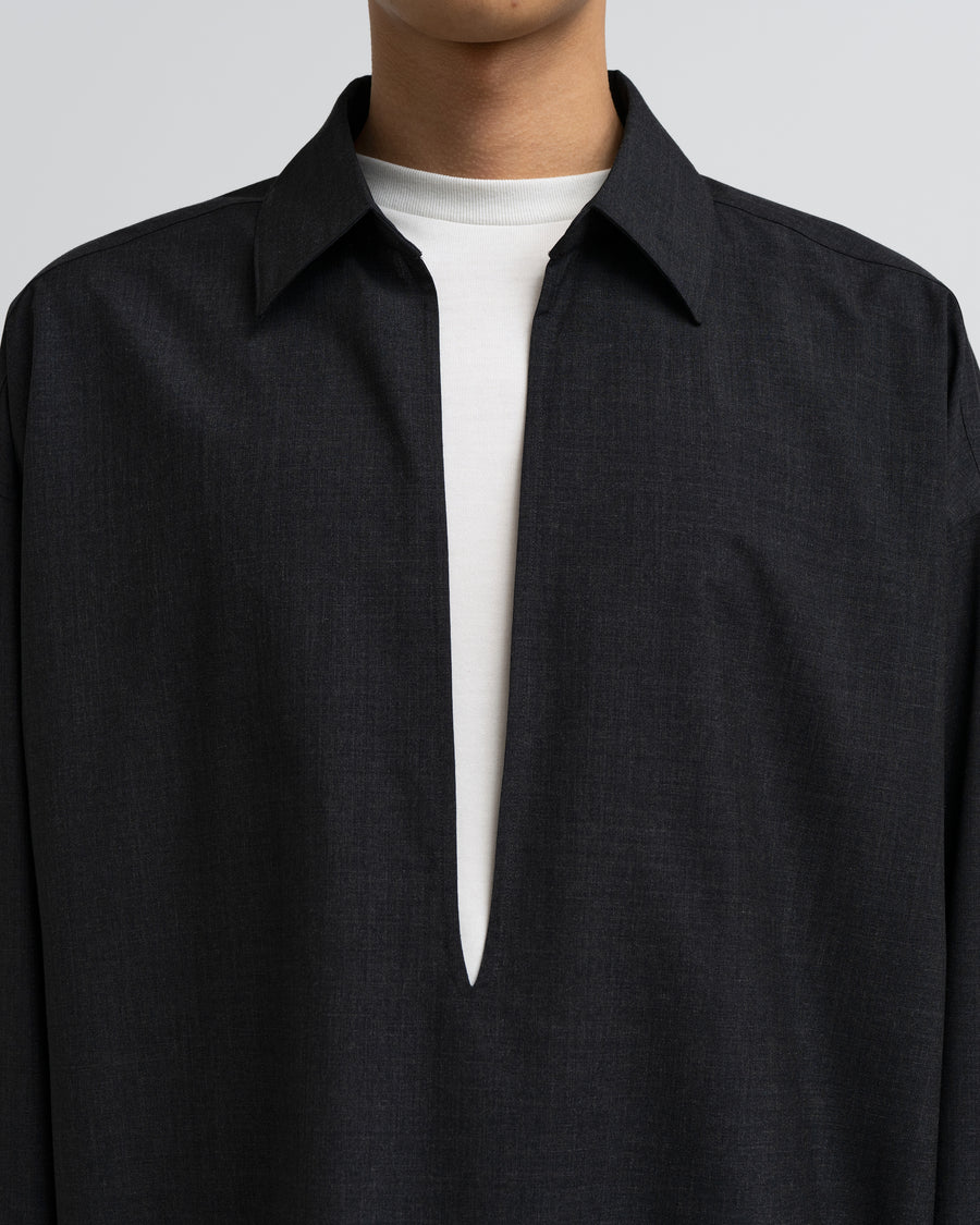 SALE- Fine Wool Heather L/S Skipper Shirt – Graphpaper