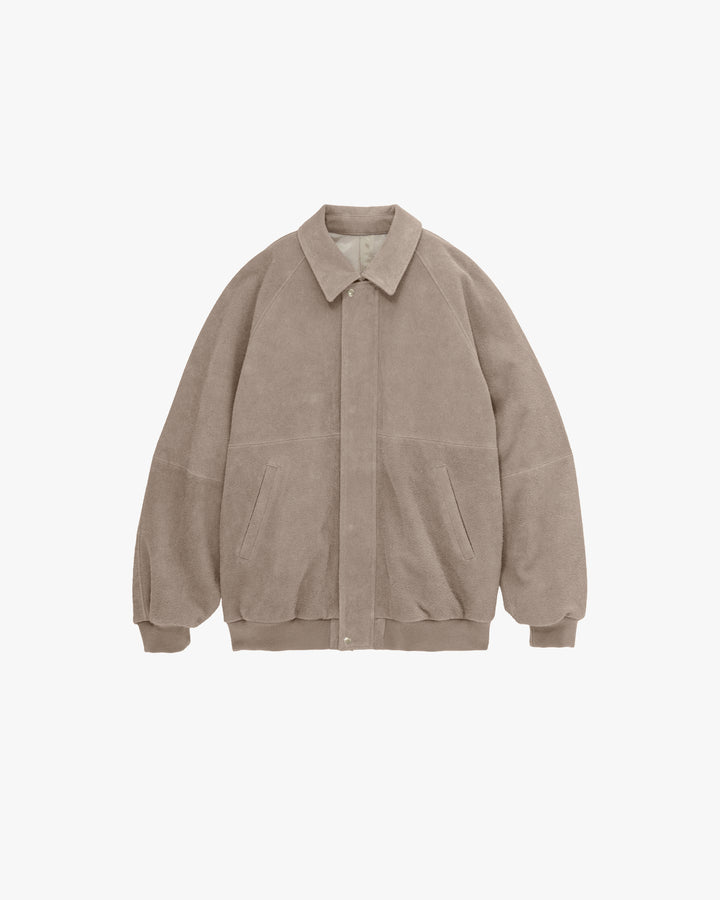 Hairy Suede Raglan Blouson