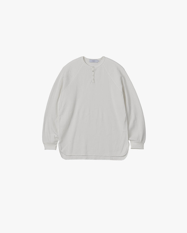 Waffle L/S Henley Neck Tee
